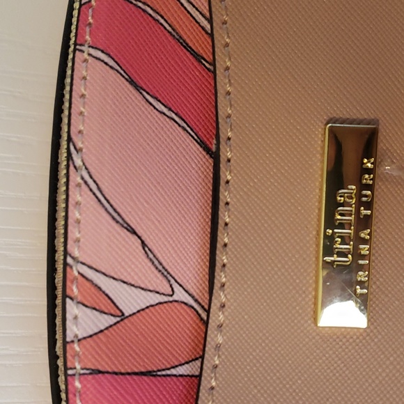 Trina Trina Turk Desert Rose Floral Crossbody Shoulder Bag Small Purse Womens - Picture 13 of 13